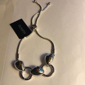 Alfani sculptural slider bracelet. 11”
